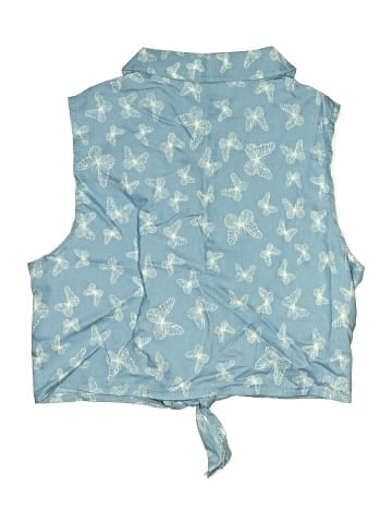 Unbranded Sleeveless Button-Down Shirt (view 2)