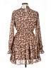 Mine 100% Polyester Floral Brown Casual Dress Size L - photo 2