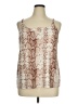 Bar III Tan Sleeveless Blouse Size XL - photo 1