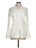 Theory Ivory Long Sleeve Button-Down Shirt Size L - photo 1