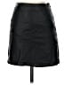 Cache 100% Leather Solid Black Leather Skirt Size 2 - photo 1