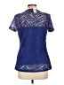 As U Wish 100% Polyester Blue Short Sleeve Top Size L - photo 2