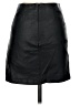 Cache 100% Leather Solid Black Leather Skirt Size 2 - photo 2