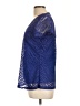 As U Wish 100% Polyester Blue Short Sleeve Top Size L - photo 5