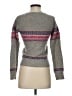 Express 100% Lambswool Gray Wool Pullover Sweater Size S - photo 2