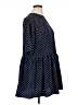 ASOS 100% Polyester Polka Dots Blue Casual Dress Size 10 - photo 4