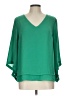 Susan Hutton 100% Polyester Green 3/4 Sleeve Blouse Size L (estimated) - photo 1