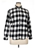 Weatherproof Checkered-gingham Black Long Sleeve Button-Down Shirt Size L - photo 1