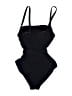 Kona Sol Solid Black One Piece Swimsuit Size M - photo 2