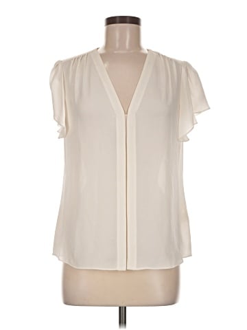 Rebecca Taylor Short Sleeve Silk Top (view 1)