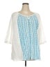 Catherines 100% Cotton White 3/4 Sleeve Blouse Size 3X - photo 1