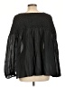 Merlette 100% Cotton Black Long Sleeve Blouse Size L - photo 2
