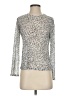 Eva Franco Silver Long Sleeve Top Size S - photo 1