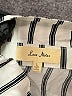 Love Notes 100% Rayon Stripes Ivory Long Sleeve Blouse Size L - photo 7