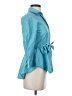 Max Mara Teal 3/4 Sleeve Button-Down Shirt Size 0 - photo 4