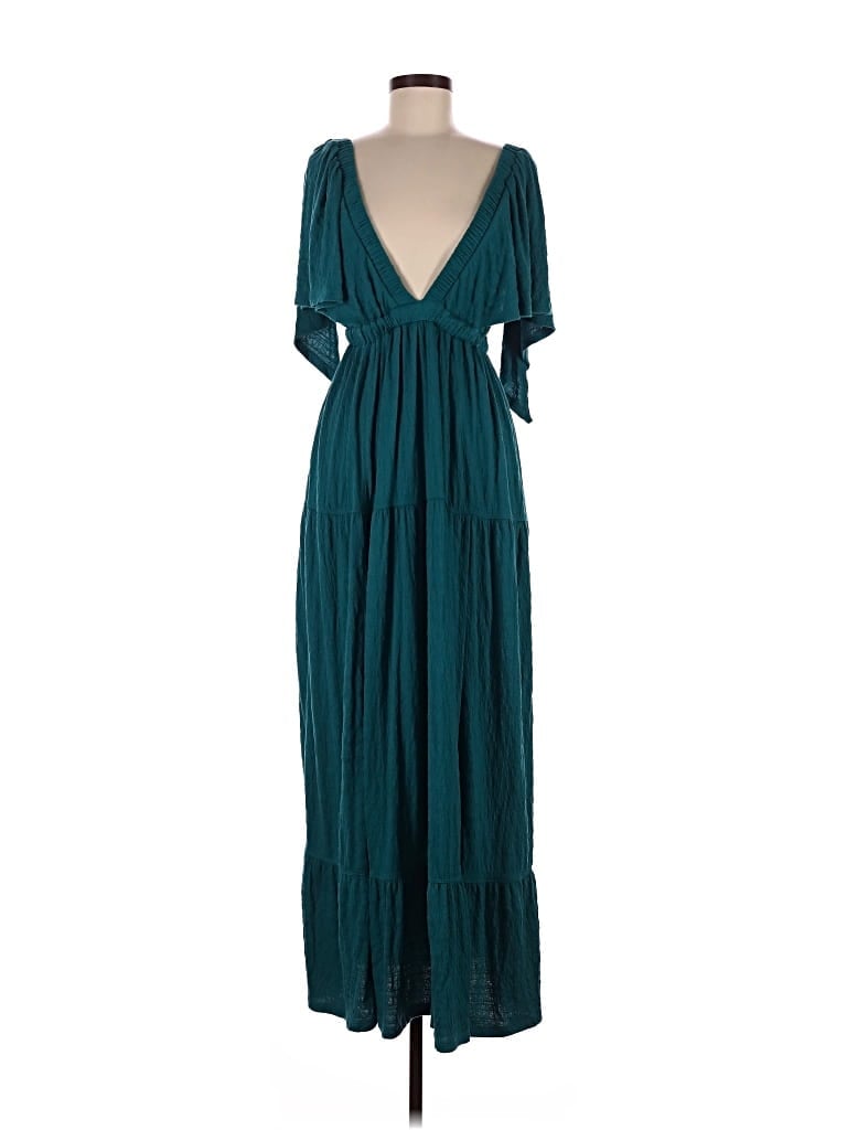 Pre-owned Fp Beach Casual Dress In Teal