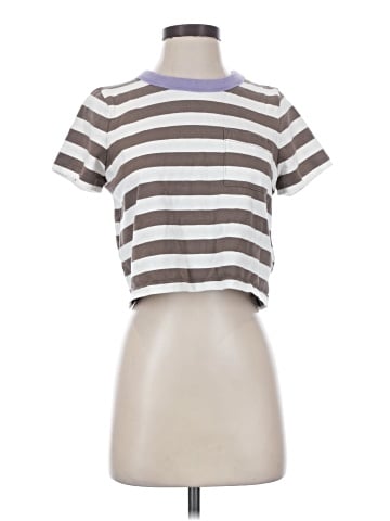 Madewell Organic Cotton Supercrop Pocket Tee in Stripe (view 1)