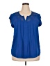 Daniel Rainn 100% Polyester Blue Short Sleeve Blouse Size XXL - photo 1