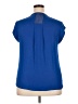 Daniel Rainn 100% Polyester Blue Short Sleeve Blouse Size XXL - photo 2