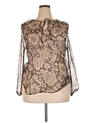 Karen Kane Long Sleeve Blouse (view 1)