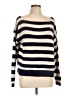 Caslon 100% Cotton Stripes Blue Pullover Sweater Size L - photo 1