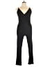 Derek Heart Solid Black Jumpsuit Size XL - photo 1