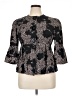 Gerard Darel Black 3/4 Sleeve Blouse Size Lg (4) - photo 1