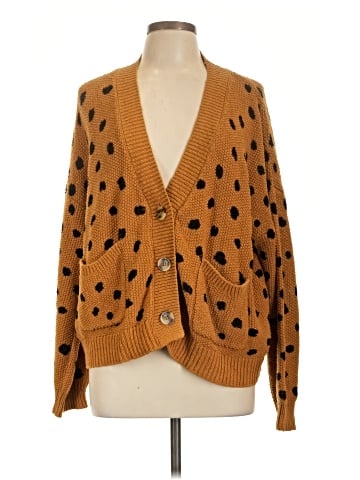 Madewell Hillview Cardigan Sweater in Painted Spots (view 1)