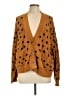 Madewell 100% Cotton Polka Dots Brown Cardigan Size L - photo 1