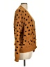 Madewell 100% Cotton Polka Dots Brown Cardigan Size L - photo 4