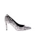 M. Gemi Animal Print Silver Heels Size EU 39 1/2 - photo 1