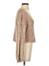 Free People 100% Cotton Metallic Tan Cardigan Size XS - photo 4