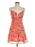 ASTR The Label 100% Polyester Floral Orange Cocktail Dress Size M - photo 1