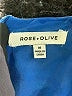 Rose + Olive 100% Polyester Blue Sleeveless Blouse Size M - photo 7