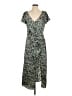Cinq à Sept 100% Polyester Paisley Green Casual Dress Size 2 - photo 1