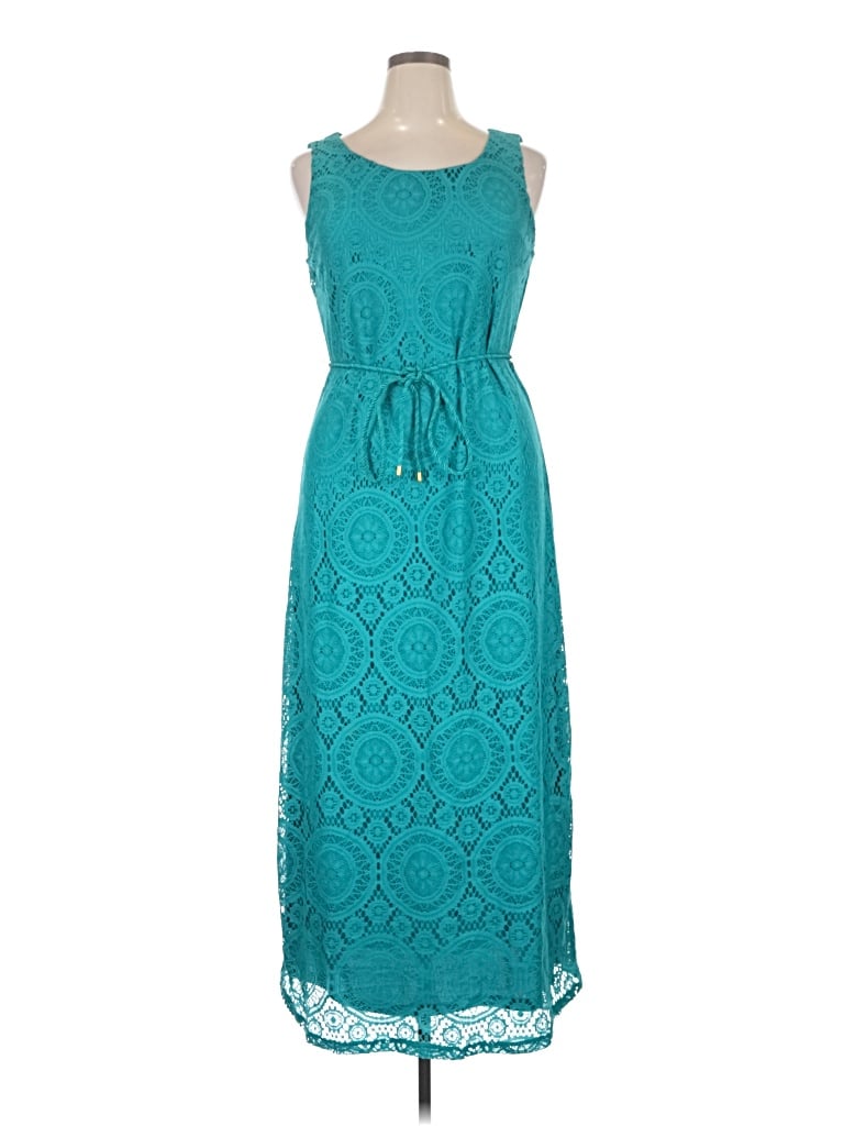 Pre-owned Tacera Casual Dress In Teal