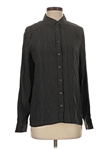 Equipment Long Sleeve Silk Top (view 1)