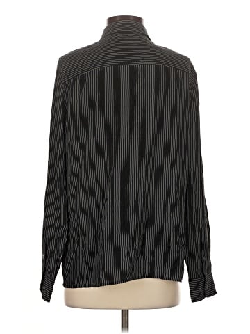 Equipment Long Sleeve Silk Top (view 2)