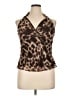 Worthington Brown Sleeveless Blouse Size 14 - photo 1