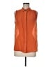 Quiksilver Orange Sleeveless Button-Down Shirt Size M - photo 1