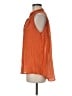 Quiksilver Orange Sleeveless Button-Down Shirt Size M - photo 5