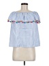 Unbranded Blue Short Sleeve Blouse Size M - photo 1