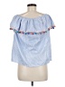 Unbranded Blue Short Sleeve Blouse Size M - photo 2