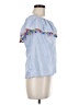 Unbranded Blue Short Sleeve Blouse Size M - photo 4