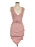 Blanc Solid Pink Cocktail Dress Size M - photo 1