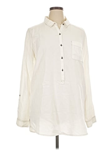 Halogen Long Sleeve Button-Down Shirt (view 1)