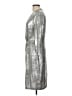 Anne Klein Metallic Silver Cocktail Dress Size 10 - photo 5