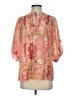 Umgee 100% Polyester Paisley Pink 3/4 Sleeve Blouse Size S - photo 1