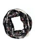 Walmart 100% Polyester Floral Black Scarf One size - photo 1
