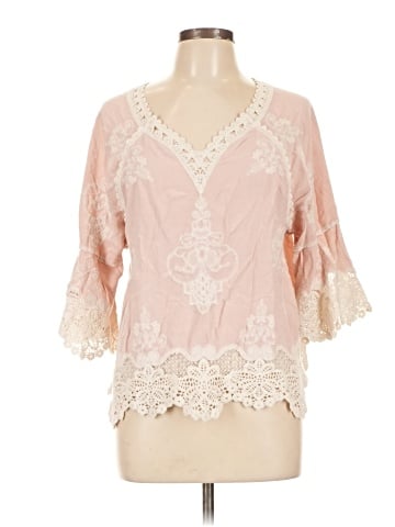 Democracy 3/4 Sleeve Blouse (view 1)